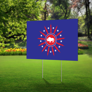 Lawn Sign - "Buffalo Flag" - Show your support for the city of Buffalo.