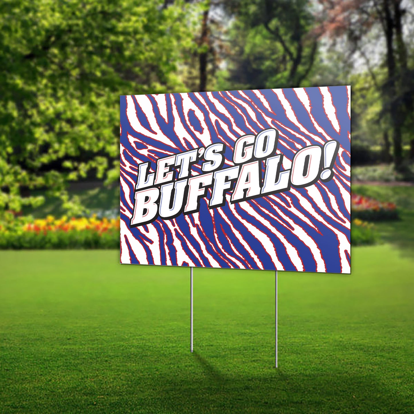 Let's Go Buffalo Lawn Sign