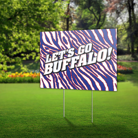 Let's Go Buffalo Lawn Sign