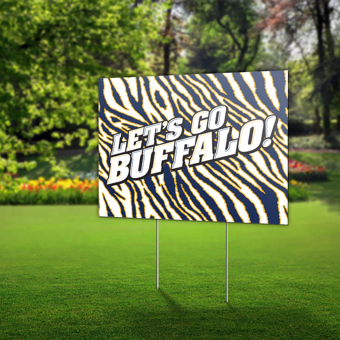 Let's Go Buffalo Lawn Sign