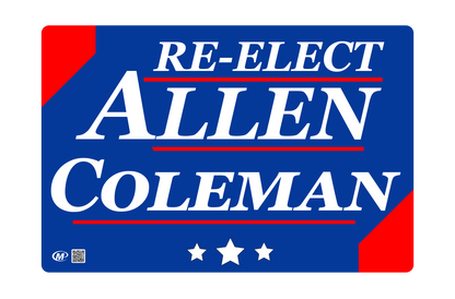 Re-Elect Allen/Coleman - Bills Bumper Sticker