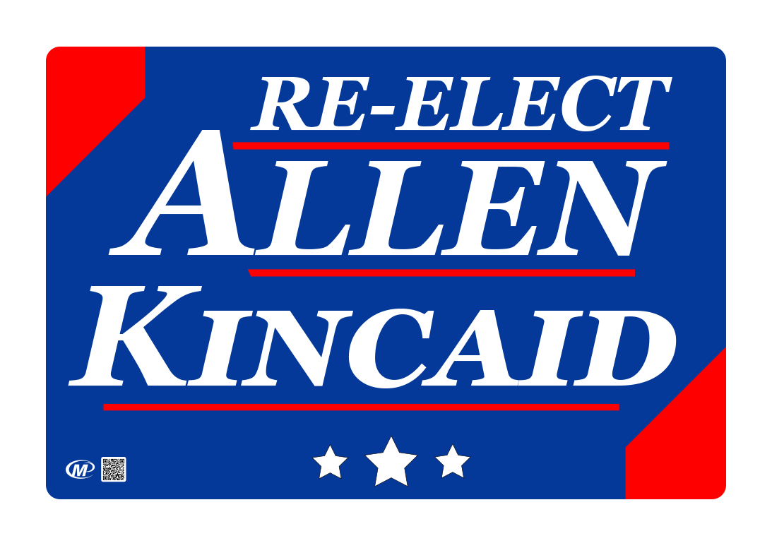 Re-Elect Allen/Kincaid- Bills Bumper Sticker