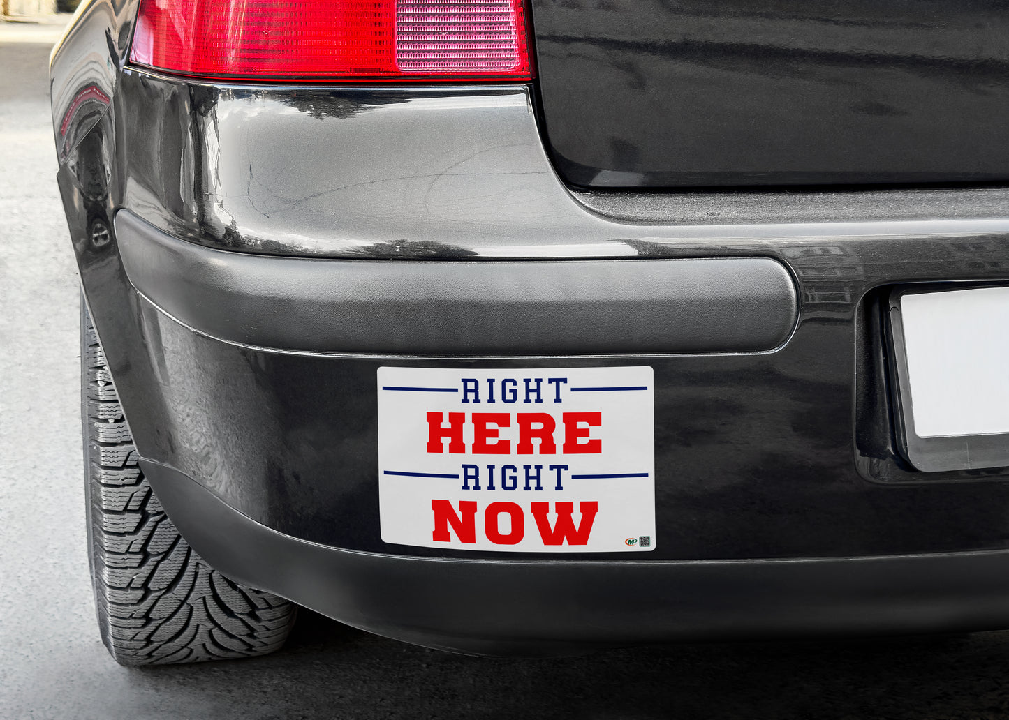 Right Here Right Now Bumper Sticker