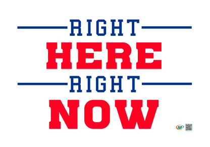 Right Here Right Now Bumper Sticker